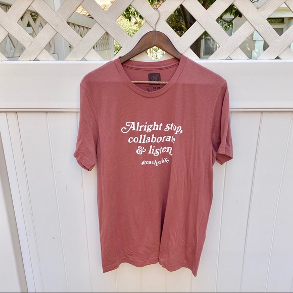 SMP Tops - 🍄3 for$25 Stop Collaborate & Listen Graphic Tee